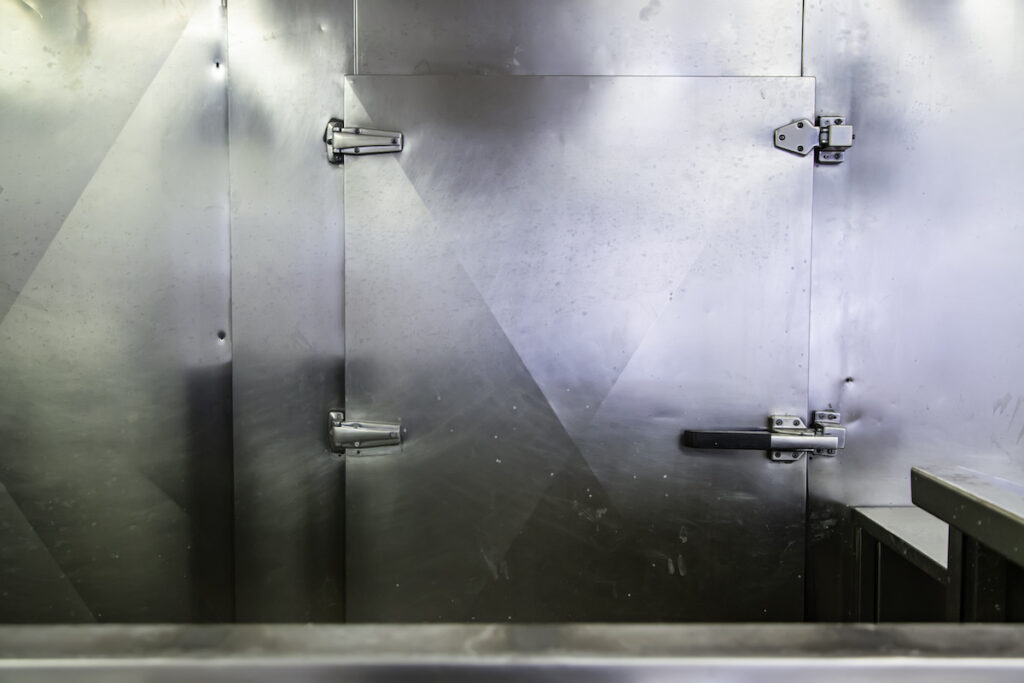 walk in cooler at a restaurant